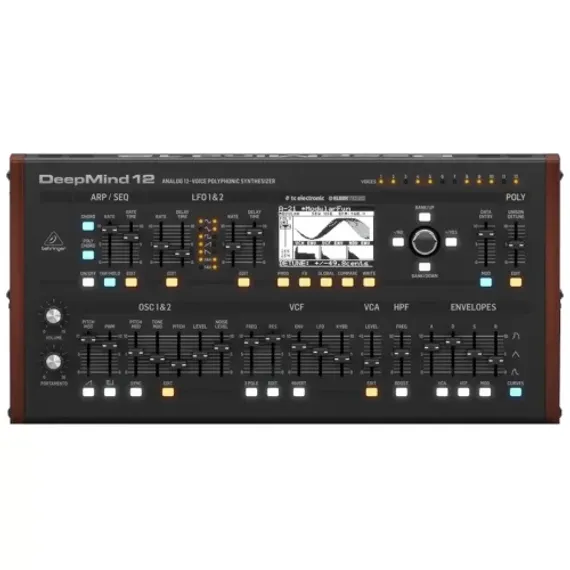 Behringer DeepMind 12D - настольный аналоговый синтезатор, 12 гол. полифония, Wi-Fi
