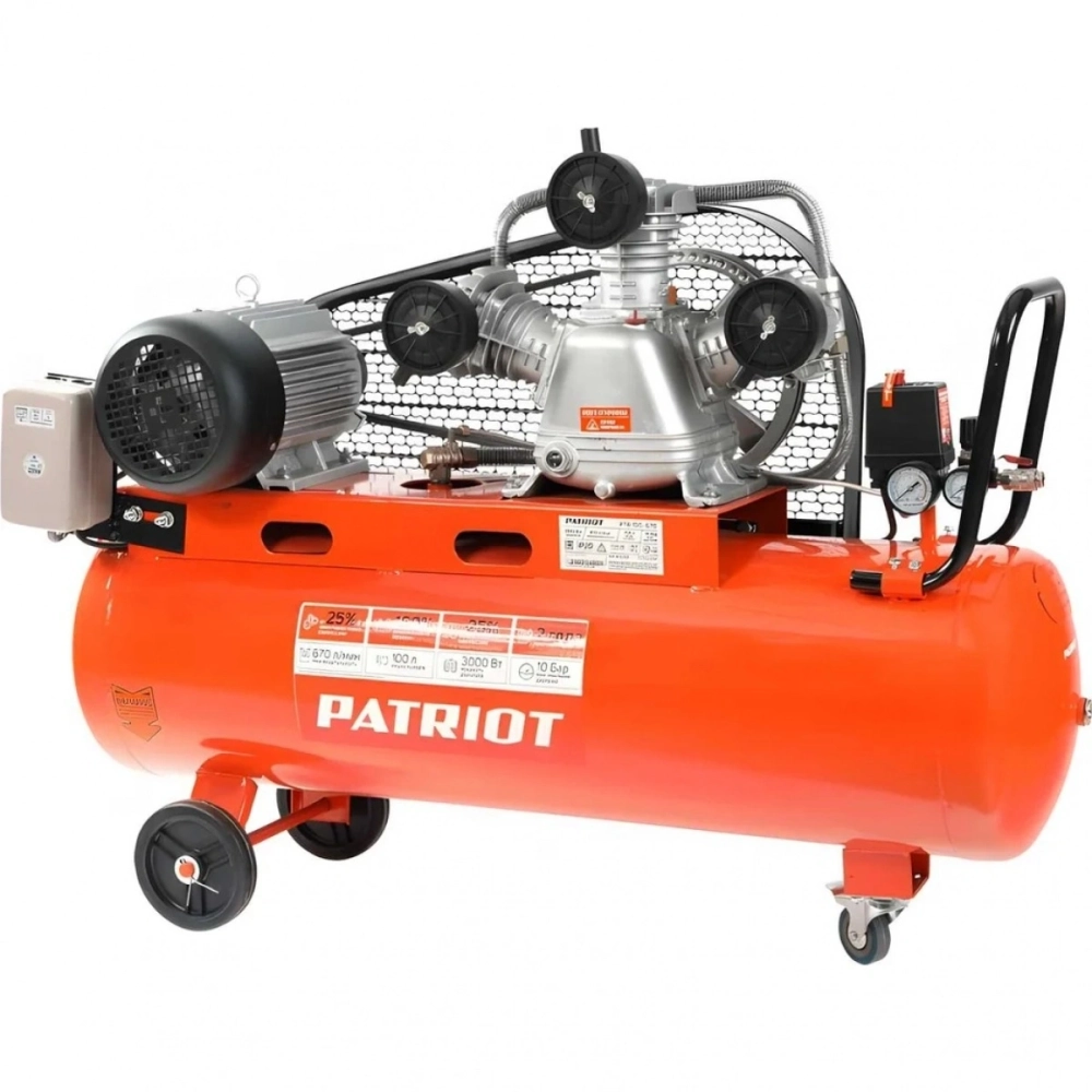 Компрессор поршневой Patriot PTR 100-670 масляный
