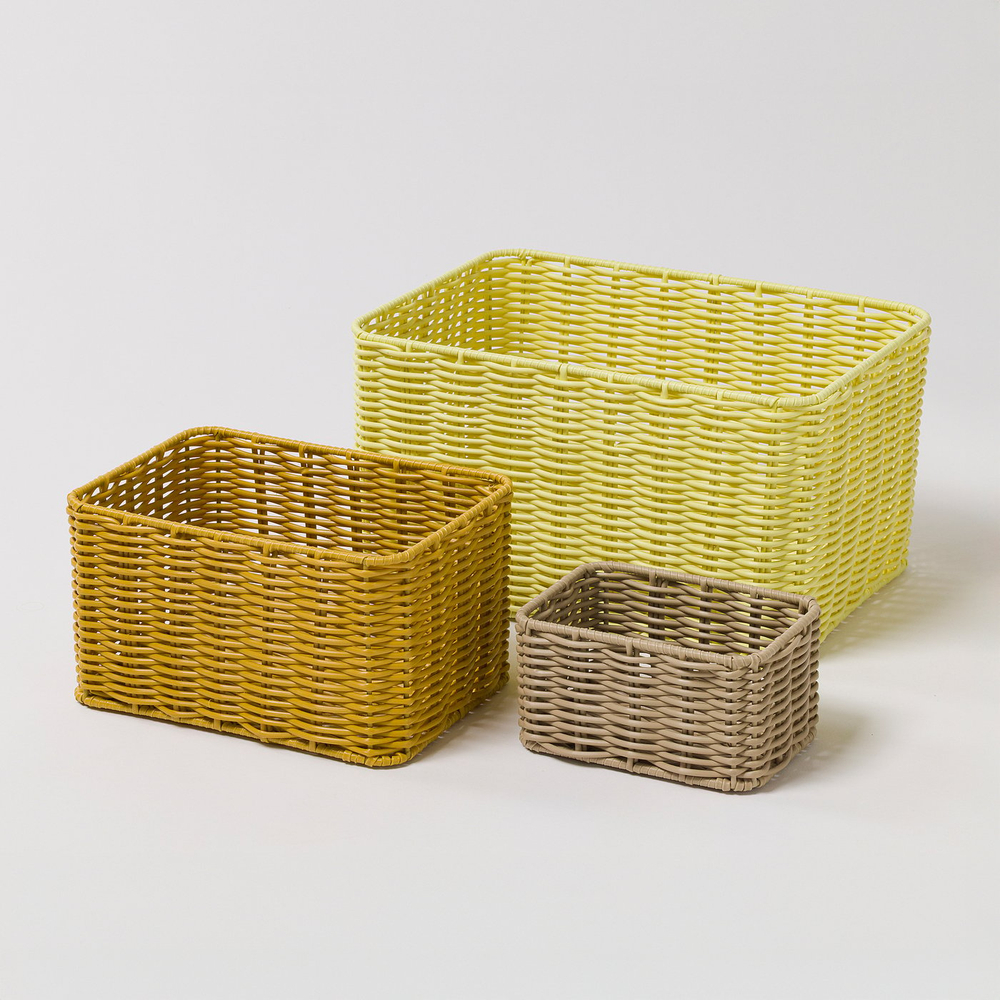 IKEA DJURTRÄNARE  (ИКЕА ДЙУРТРЭНАРЕ)  -  Корзина - светло-жёлтый 25х35х19 см
