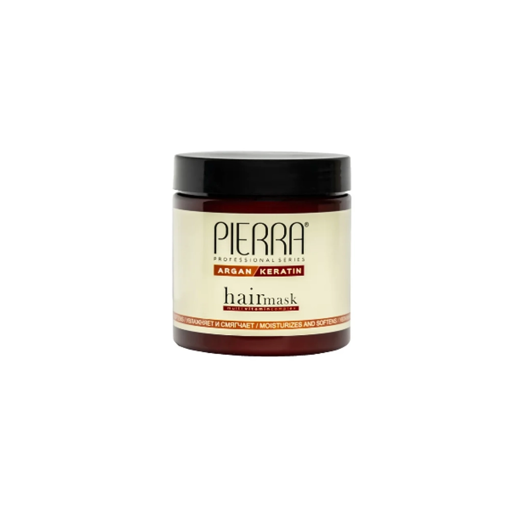 PIERRA Маска для волос арган кератин Argan Keratin Hair Mask, 400 мл