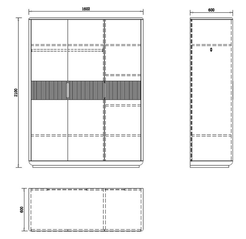 Гардероб FRATELLI BARRI RIMINI, 160.2x60x210