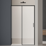 Душевая дверь Vincea Софт 2 (Soft 2) VDS-3SO2140CLB, 1400, черный, стекло прозрачное