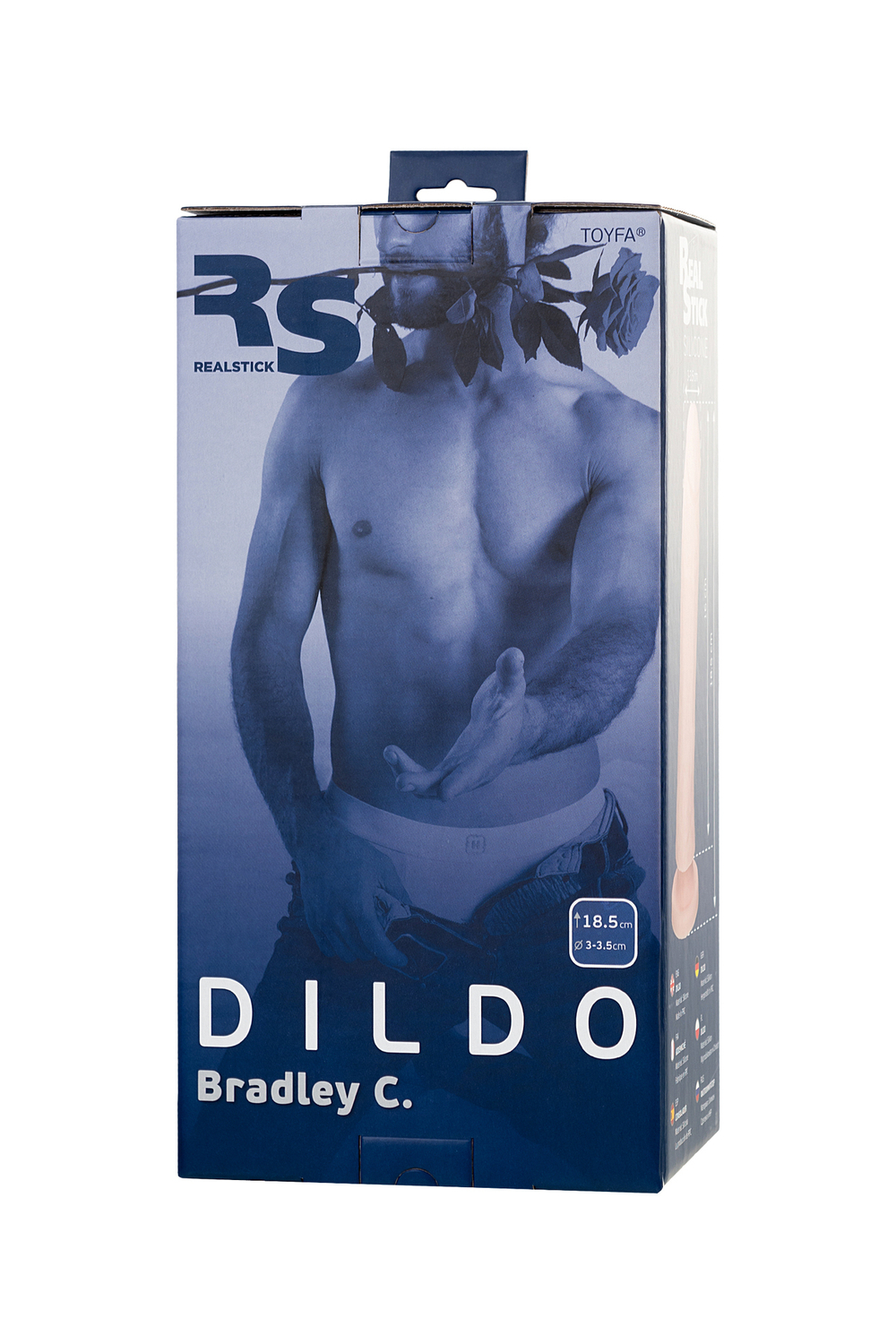 Фаллоимитатор RS Silicone Bradley C телесный 18,5 см