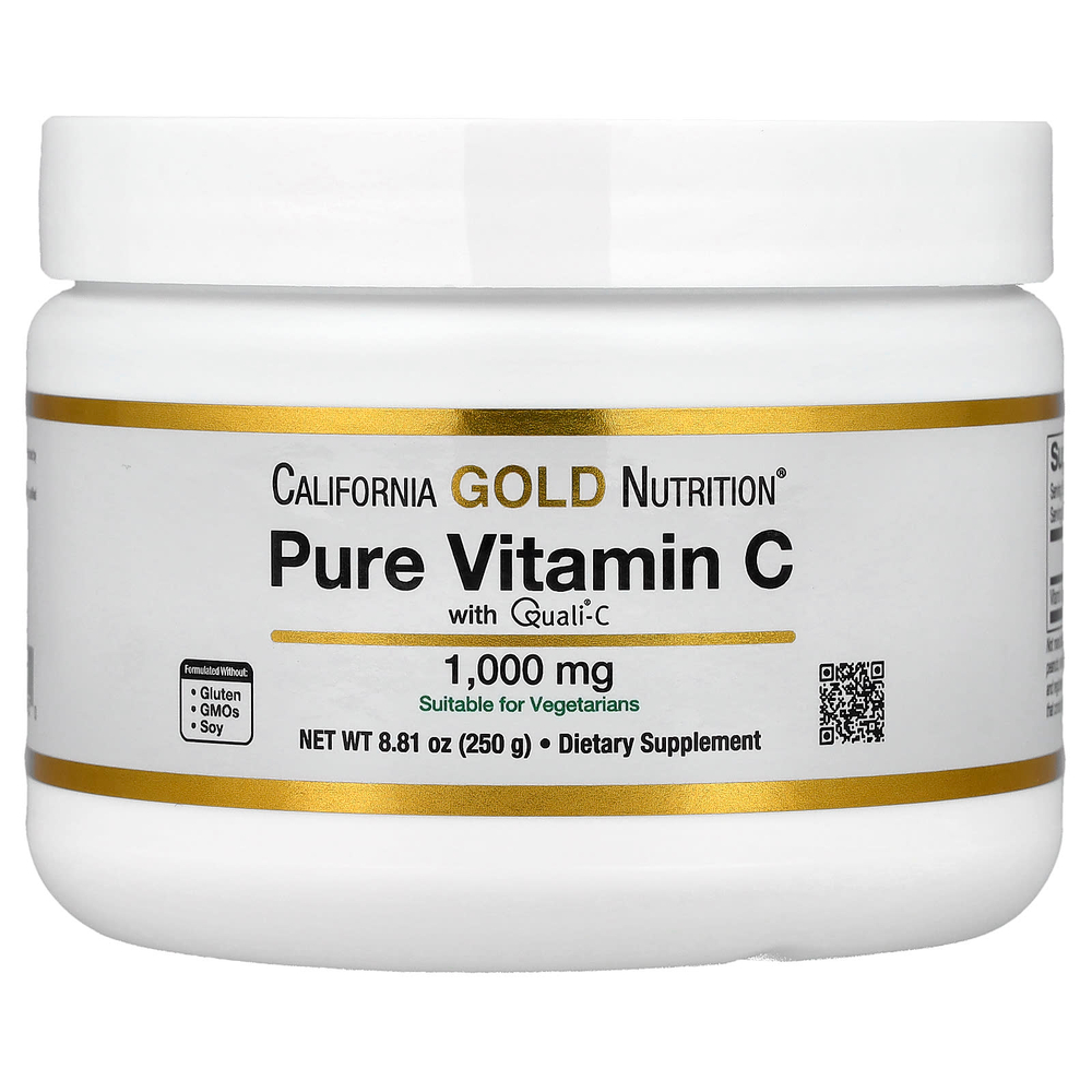 California Gold Nutrition, чистый витамин C Quali®-C в порошке, 250 г (8,81 унции)