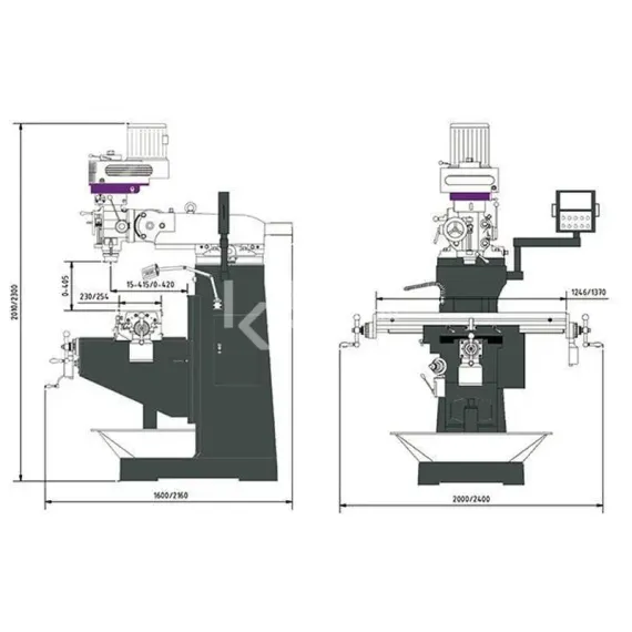 Фрезерный станок Optimum OPTImill MF 2-B