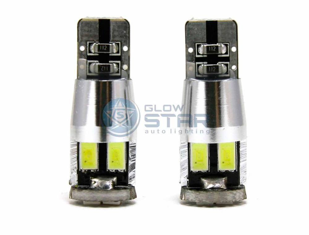 Светодиодная лампа T10-5730R-6SMD CANBUS с обманкой, 1шт