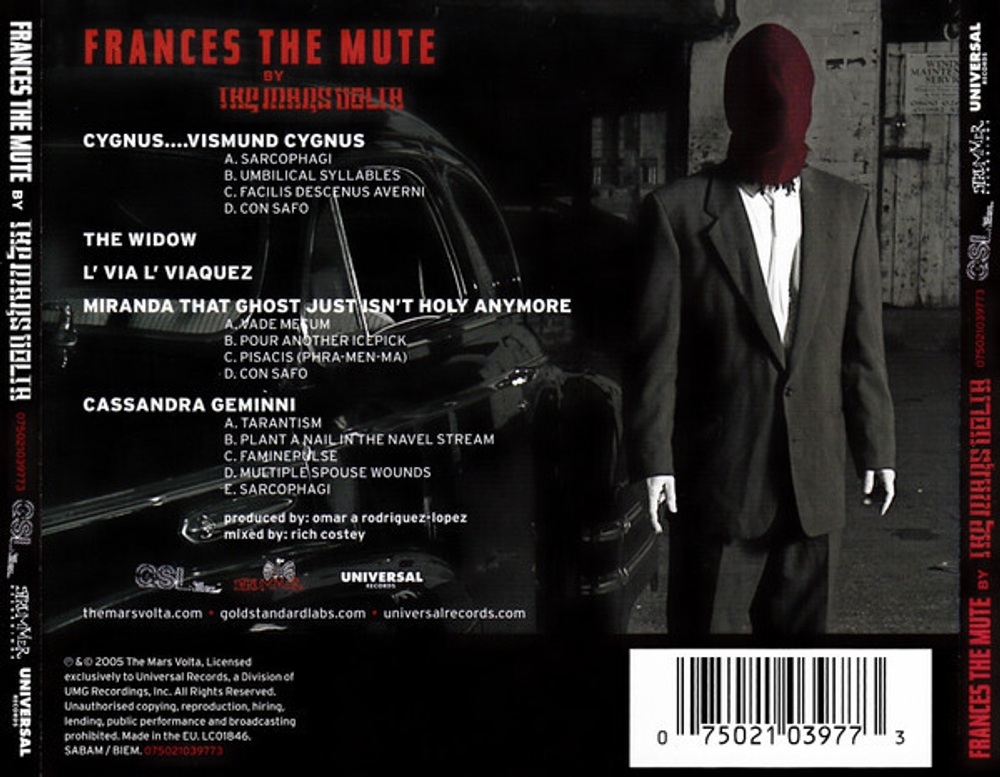 CD The Mars Volta - Frances The Mute (Европа 2005г.)