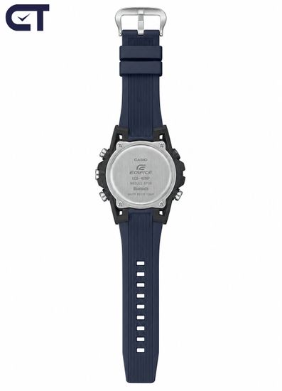CASIO ECB-40NP-1ADF мужские часы — EDIFICE Nighttime Drive с сине-серебристым безелем