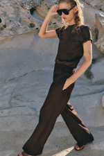 ХЛОПКОВАЯ ФУТБОЛКА В СТИЛЕ РУСТИК — ZARA