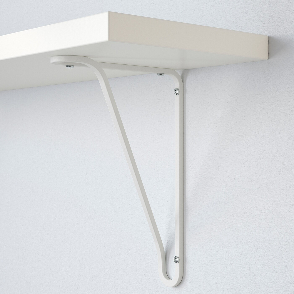 IKEA FÖRLÄGGARE (ИКЕА ФОРЛЭГГАРЕ) — Кронштейн, белый, 18x25 см, фото 2