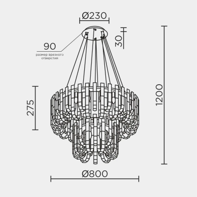 Подвесная люстра MODELUX ML.6621.28 BS