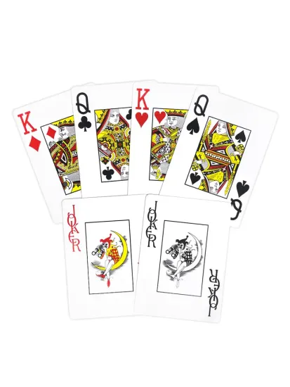 Карты для покера "Texas Holdem" 100% пластик, красная рубашка