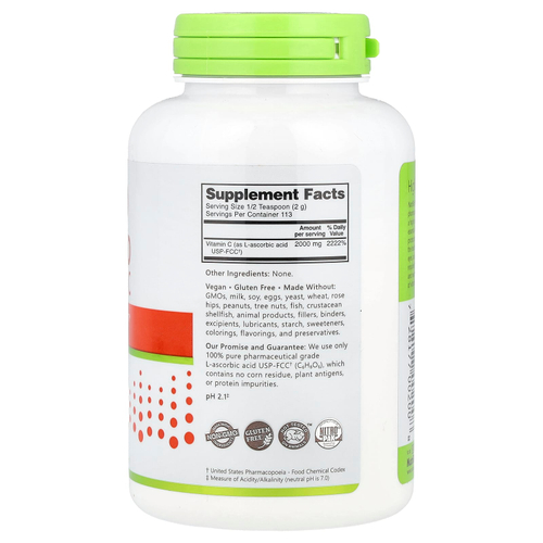 NutriBiotic, Immunity, аскорбиновая кислота, на 100% чистый витамин C, кристаллический порошок, 227 г (8 унций)
