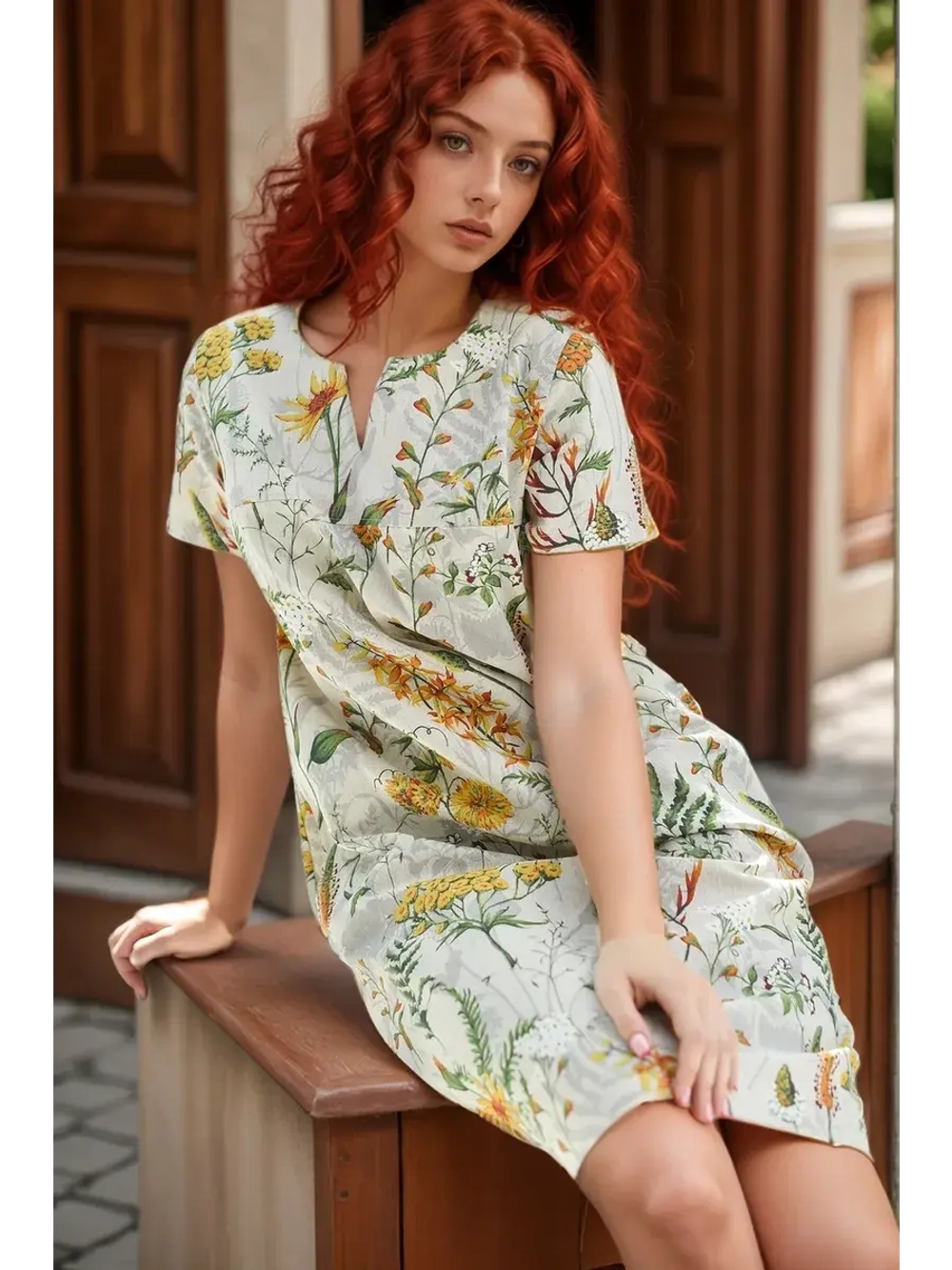 платье льняное летнее