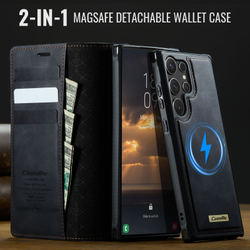 Чехол-кошелек CaseMe 2 in 1 MagSafe Samsung Galaxy S23 Ultra