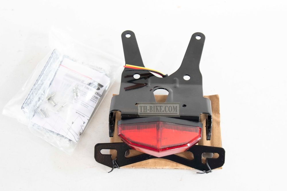 Tail light DRC for Honda CRF250L-M-Rally. Smoke/Red lens. Tail tidy, Short tail