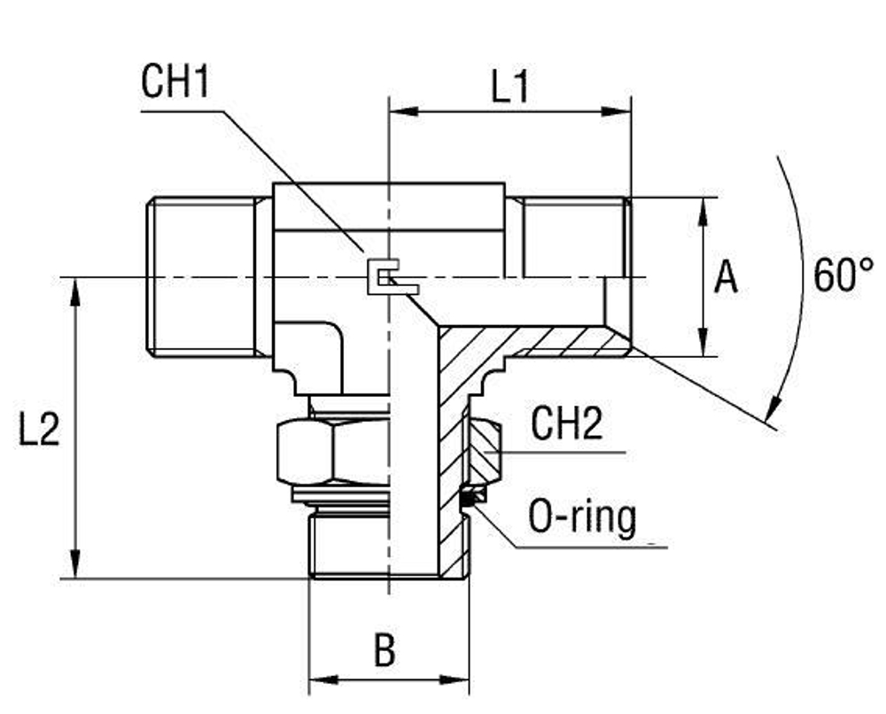 Штуцер FRGT BSP 3/8 - BSP 3/8