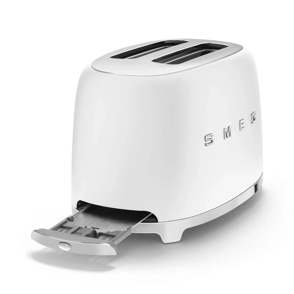 Тостер Smeg TSF01WHMEU матовый белый