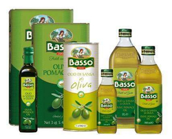 Оливковое масло BASSO Для жарки Рафинированное (Pomace) 500 мл, Италия