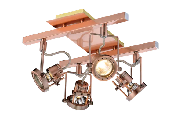 Светильник Sfera Sveta 8016-04/H502 RAB, 4×15 Вт, медный