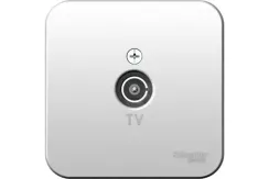 Розетка TV Systeme Electric BLANCA накладная алюминий 30897