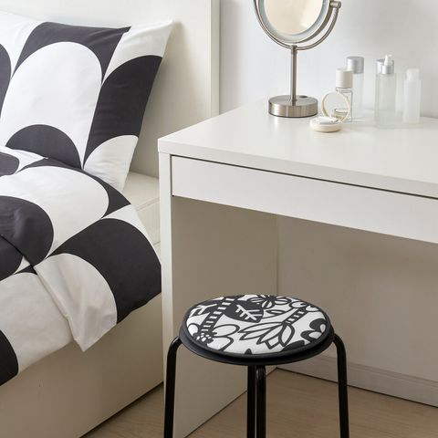 Подушка на стул IKEA BRUKSVARA (БРУКСВАРА), Белый с рисунком, 31 см