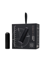 Черная перезаряжаемая вибропуля RealStick CALIBER - 7 см. (Цвет: черный)