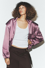 Пуховик с капюшоном и плечами - ZARA