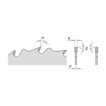 Диск пильный 450x30x3,8/2,8 20° 10° ATB Z=36 CMT 285.036.18M