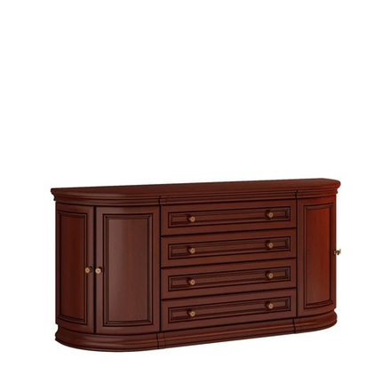 СИЛЬВИЯ  Комод полукруглый с глухими дверями МКС 138-18