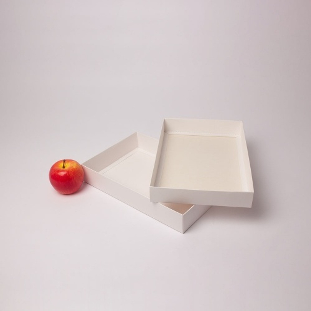 Коробка крышка-дно 30x5x20, белый, картон