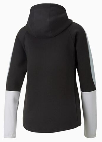 Женская Кофта теннисная Puma Evostripe Full Zip Hoodie - черный