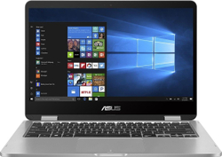 Ноутбук ASUS VivoBook Flip 14 TP401MA-EC323T (90NB0IV1-M08890) Intel Pentium N5030/4096 Mb/14; Full HD 1920x1080/256 Gb SSD/Intel UHD Graphics 605/Windows 10 Home/серый
