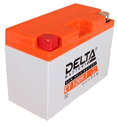 Аккумулятор DELTA Battery AGM 9 А/ч прямой L+ 151x71x107 мото EN 115 А