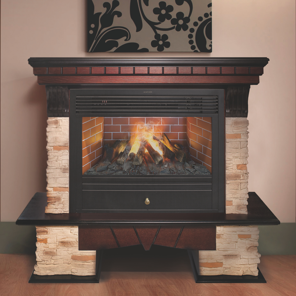 Каминокомплект Real Flame Rockland 26 AO с очагом 3D Novara