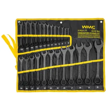 Набор ключей комбинированных 25пр. WMC TOOLS WMC-5261P36 Black