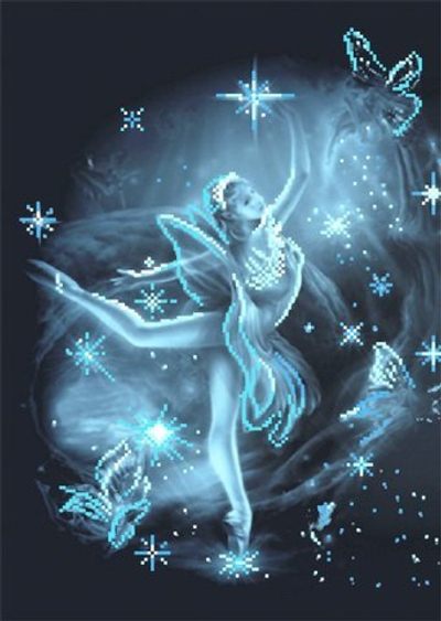 "Дуэт с мотыльком"-№4047 ткань с нанесенным рисунком