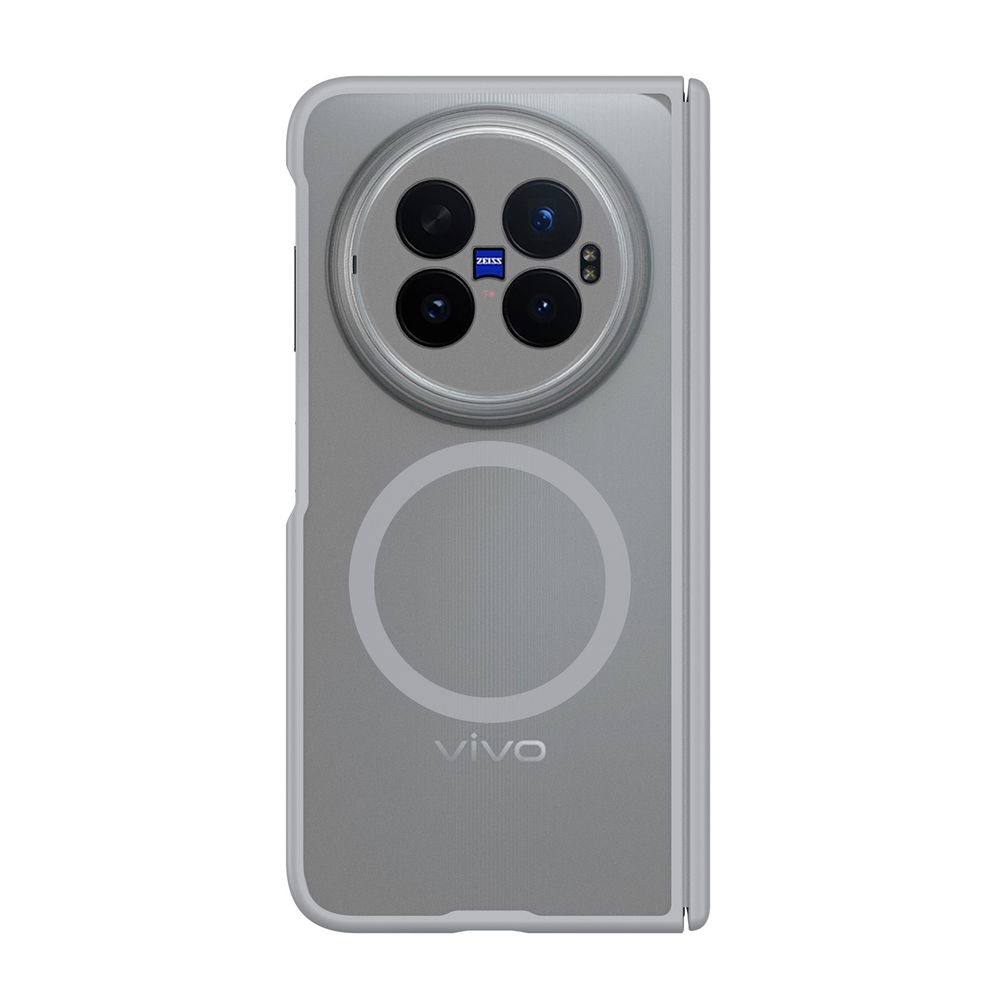 Усиленный чехол с серыми рамками и с MagSafe для vivo X Fold 6, серия Expn Series Magnetic от Dux Ducis