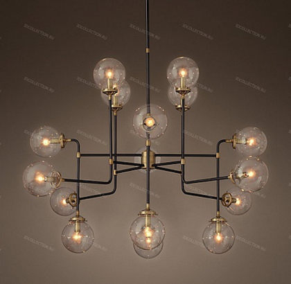 Люстра BISTRO GLOBE CLEAR GLASS 16-LIGHT Restoration Hardware