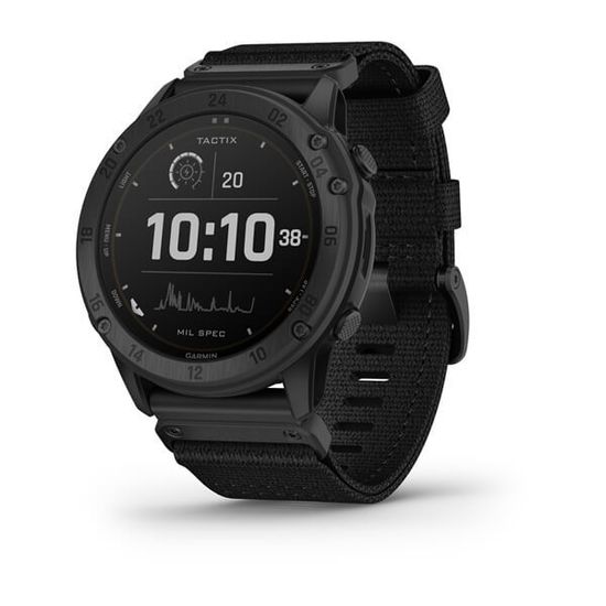 Военные смарт часы Garmin Tactix Delta Solar черный DLC 010-02357-11 (нейлон)
