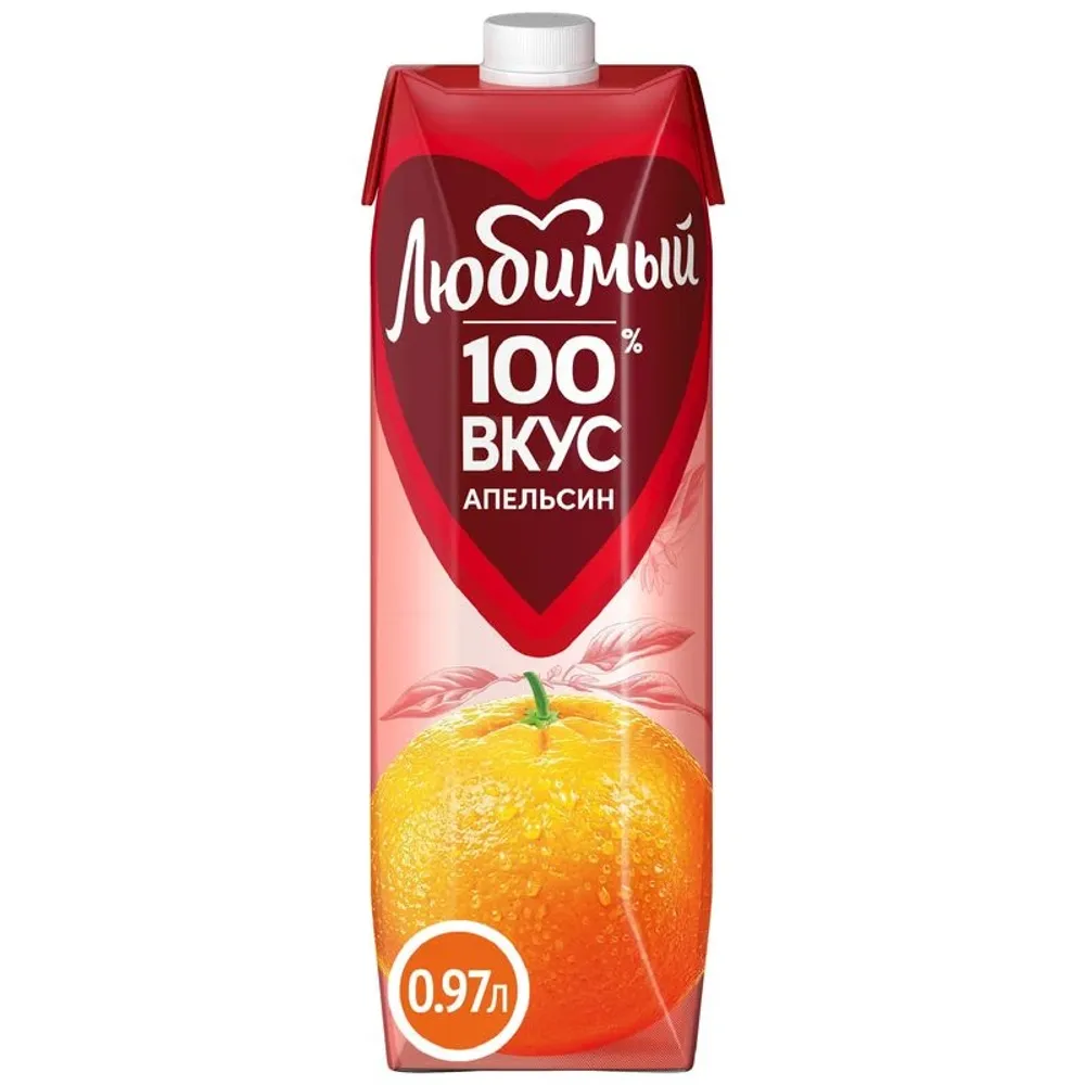 Сок ЛЮБИМЫЙ Яблоко осветленый 0,97л