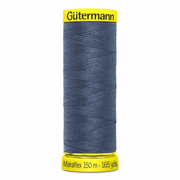 Нитки для трикотажа Gutermann Maraflex 120 (150 метров), 5 кат. | 112 серо-синий джинс