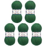 Пряжа Alize (Ализе) Angora Real 40 / уп.5 мот. по 100 г, 430м, 563 темно-зеленый A