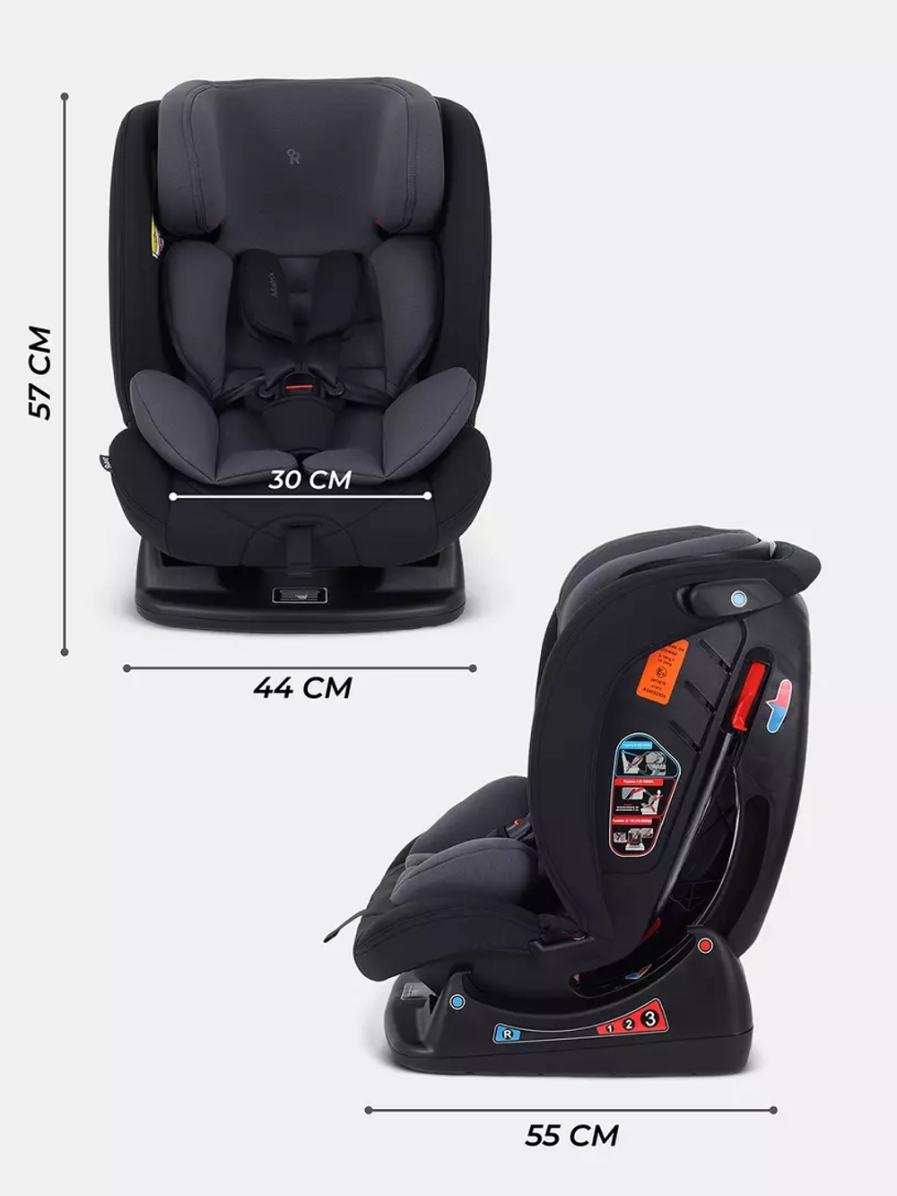 Автокресло RANT AY913 "MATRIX" (Grey) группа 0+-1-2-3 (0-36 кг