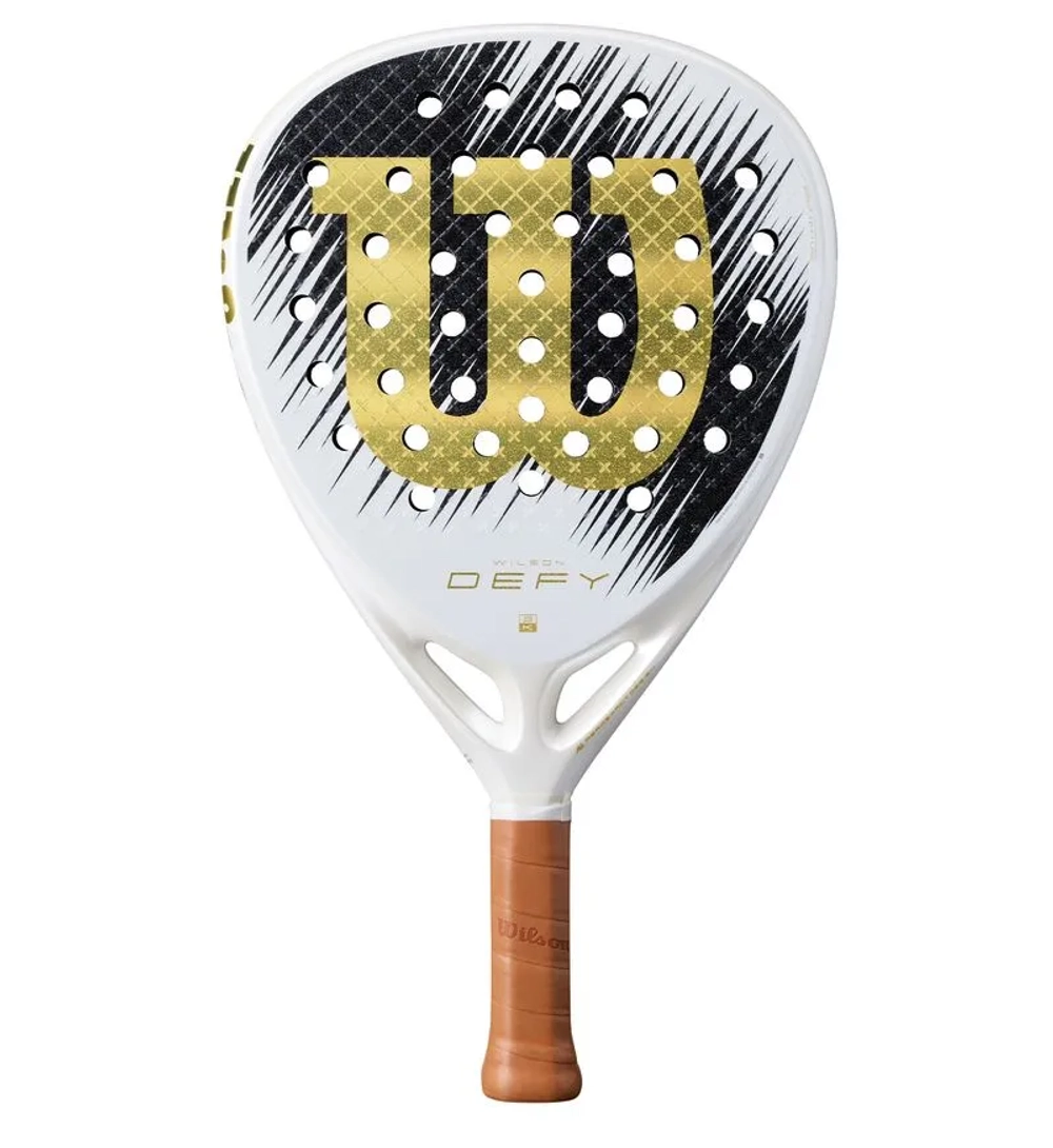 Ракетка для Padel Wilson Defy V1 SE Padel - white/gold