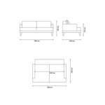 Диван кровать двухместный ENZA HOME FIORE EH52345