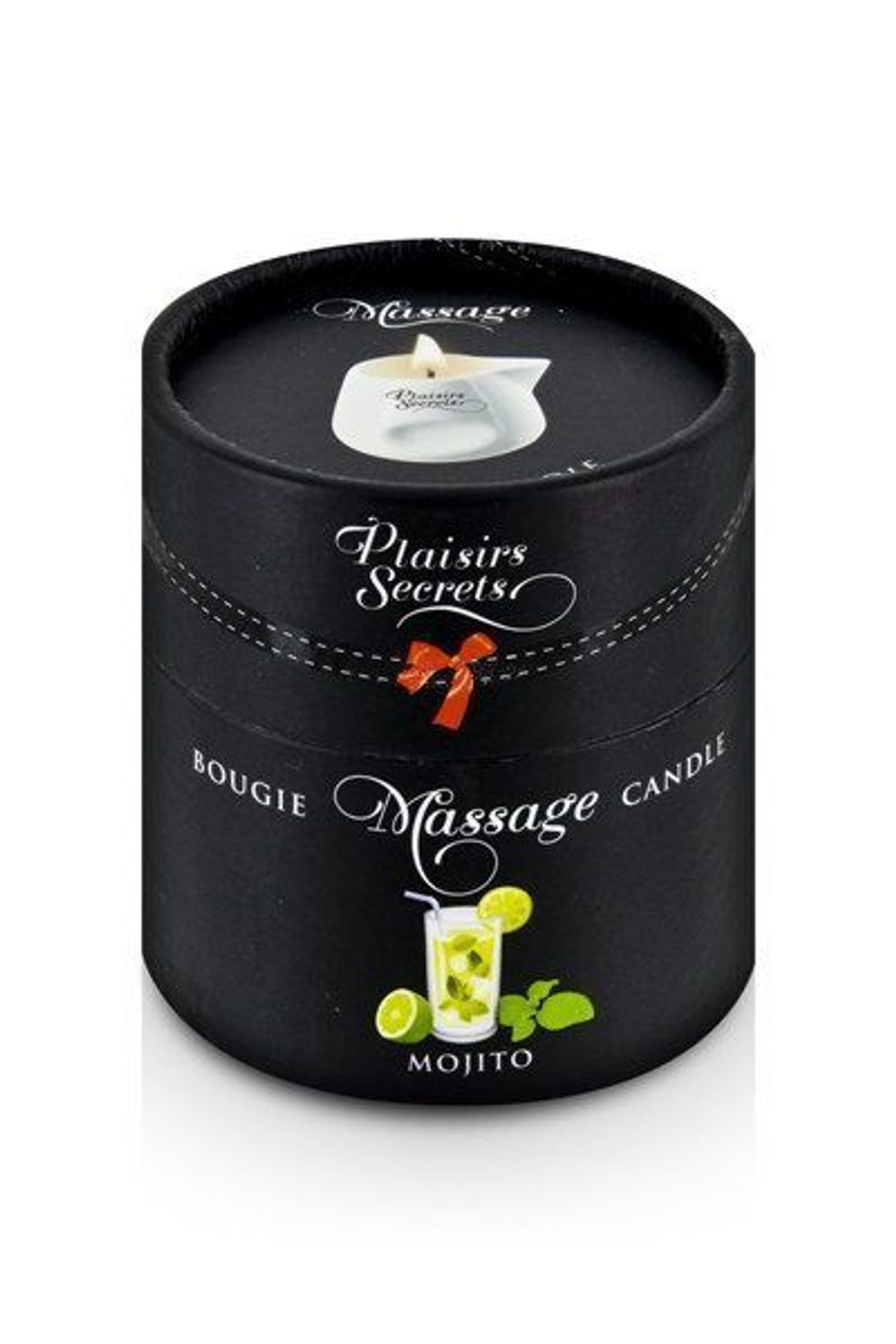 Массажная свеча с ароматом мохито Bougie de Massage Mojito - 80 мл.