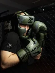 Перчатки для бокса Tomorrow Star Warrior Green Black