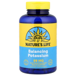 Nature's Life, Калий, 99 мг, 250 вегетарианских капсул
