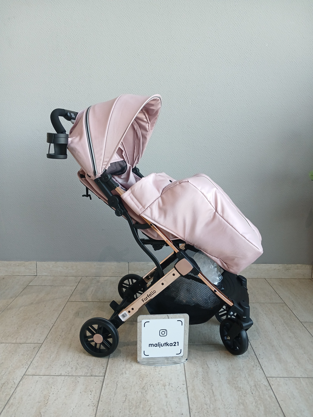 Kоляска детская прогулочная Farfello Comfy Go Comfort (Rose Chrome/Розовый CG-412)